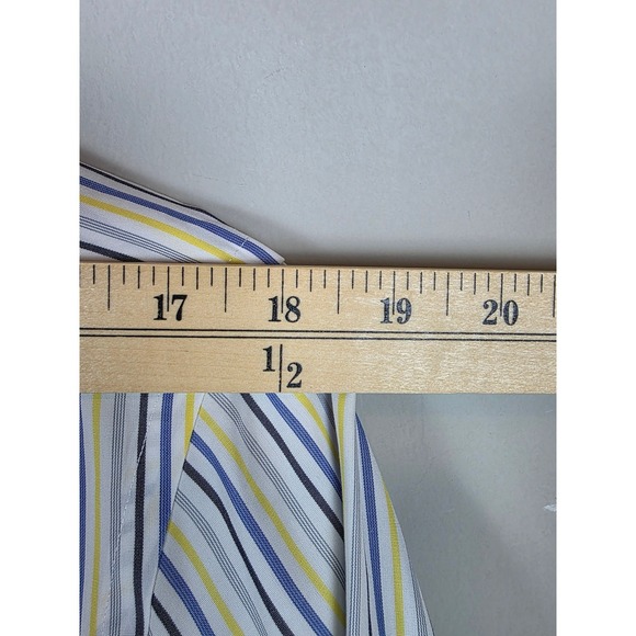 Brooks Brothers x Thomas Mason Superfine Shirting Striped Shirt Italy Sz 17-1/2 - Picture 10 of 10